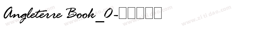Angleterre Book_0字体转换